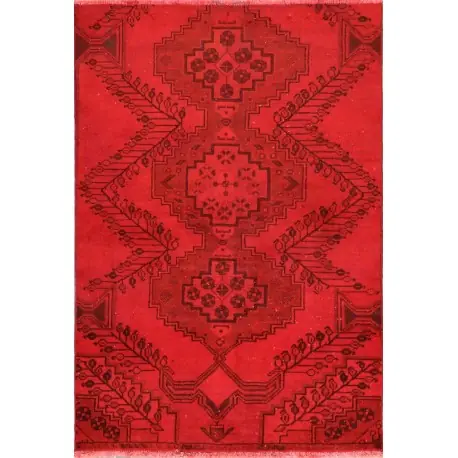 Tappeto vintage rosso 150×105