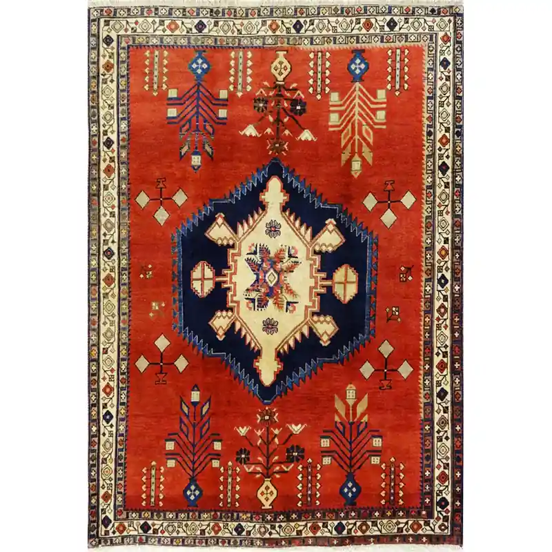 Tappeto Sirjan persiano 225 x 158 in lana