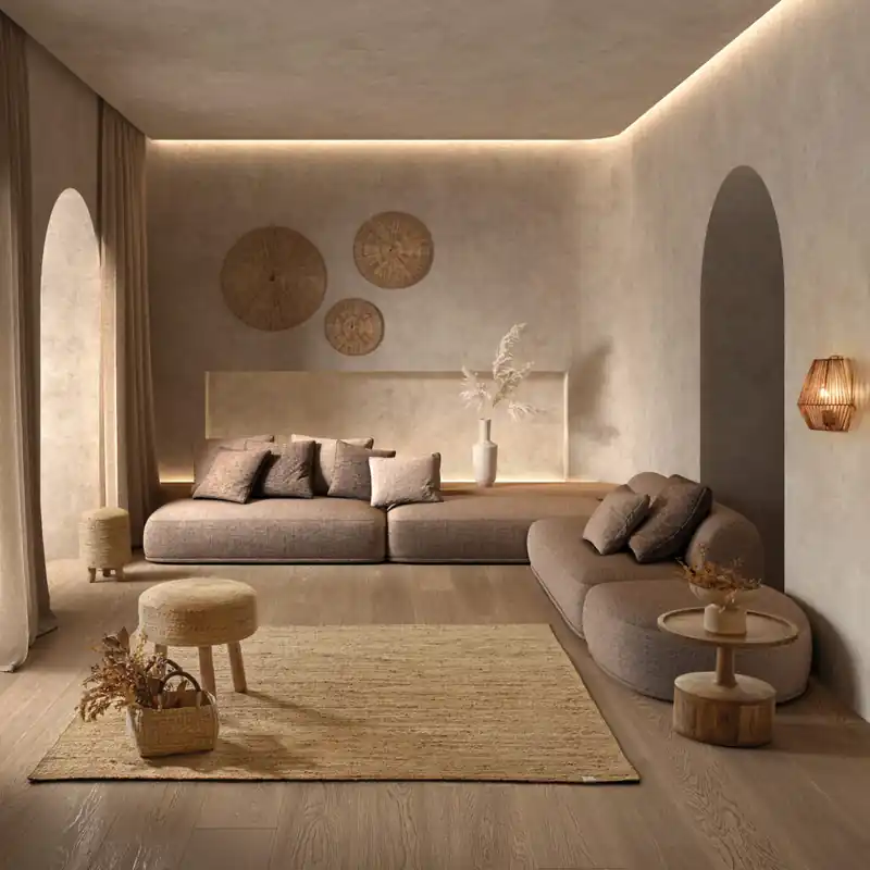 Tappeto Santorini juta 170×120 – intrecciato a mano, stile moderno