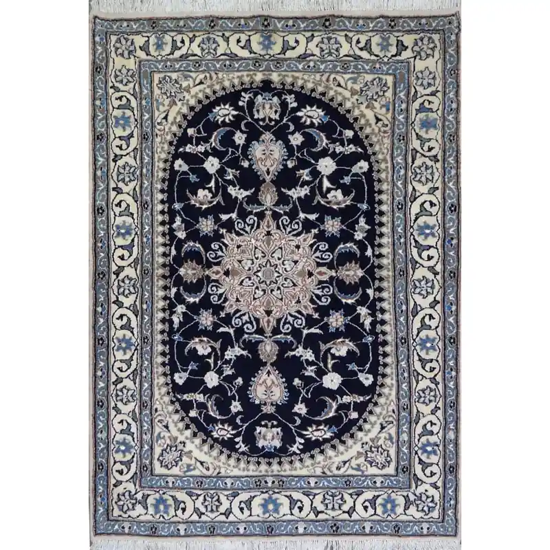 Tappeto Nain floreale blu – 210 x 145