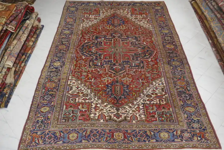 Tappeto Persiano Heriz Antico 350×243-N.12511