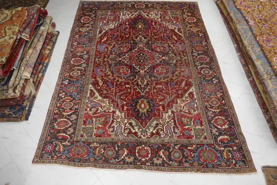 Tappeto Persiano Heriz Antico 368×261-N.12503