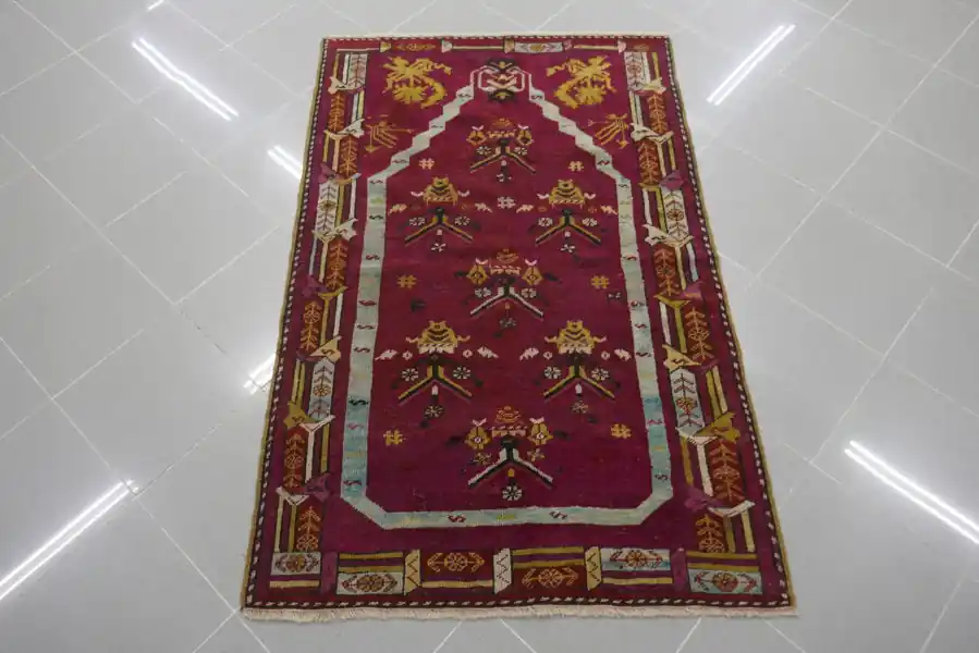 Tappeto Turco Kirshehir Preghiera Antico 150×96-N.13652
