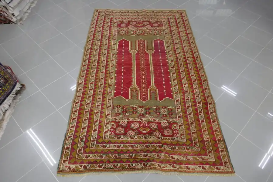 Antico Tappeto Ghiordes Turchia 210×127-N.13655