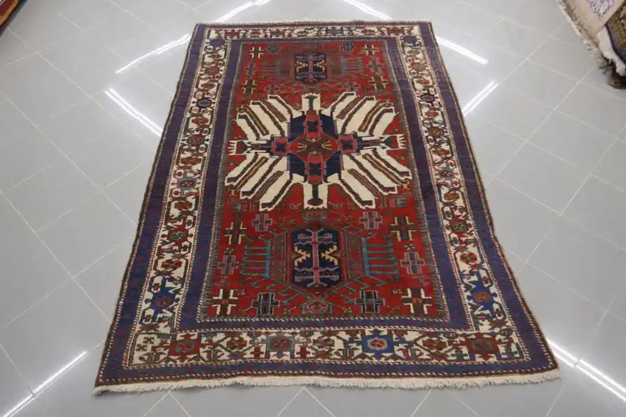 Antico Tappeto Persiano Gharajeh 213×148-N.10808