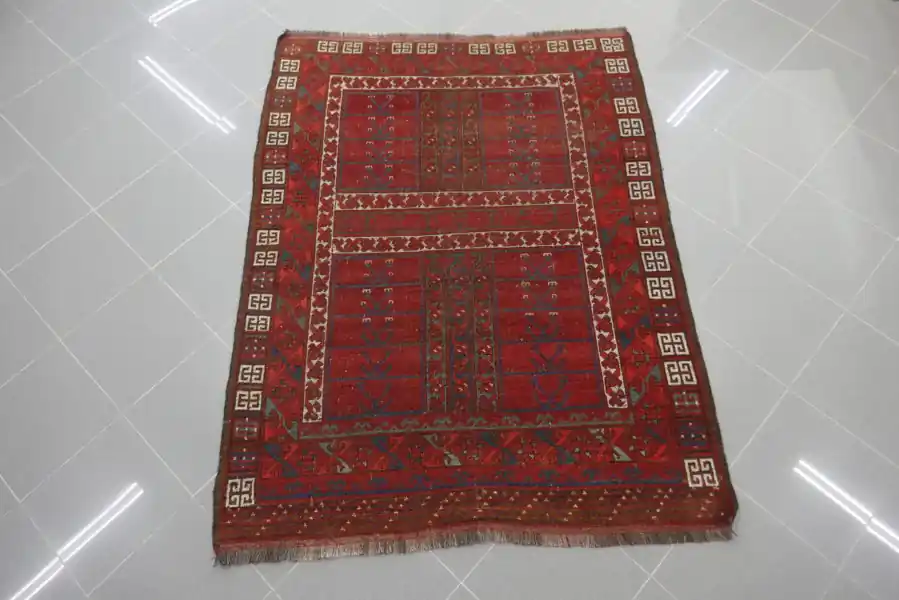 Tappeto Bukhara Turcomanno Ensi Ersari Antico 163×124-N.13634