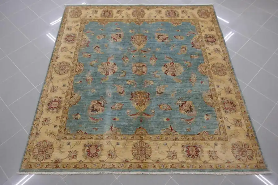 Tappeto Salotto/Sala Ziegler Extra Quadrato Fondo Azzurro 208×199-N.269686