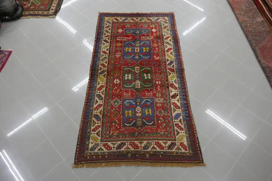 Tappeto Antico Kazak Caucaso 238×125-N.12956