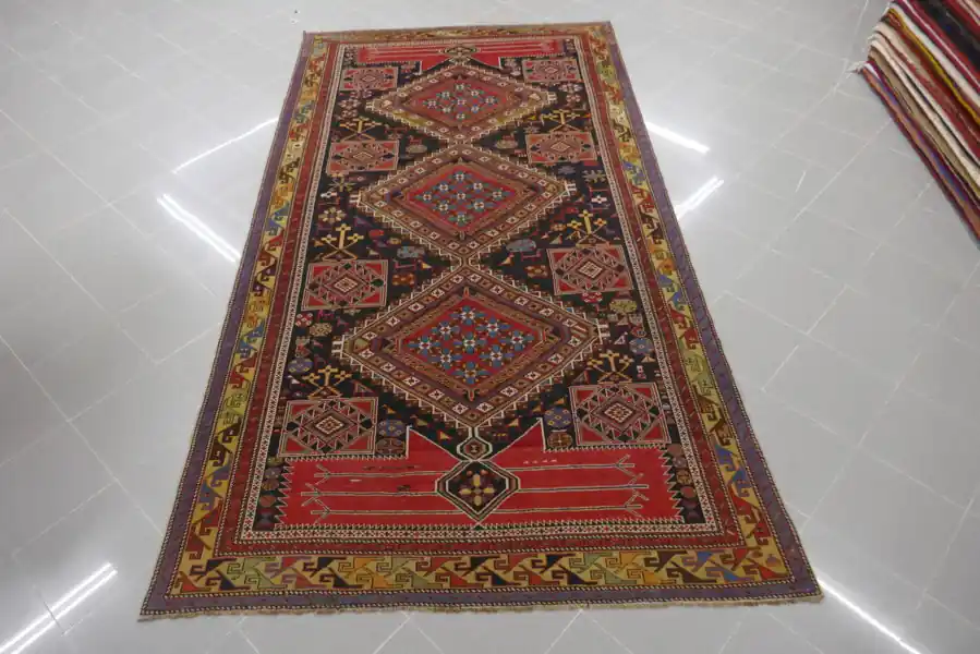 Tappeto Caucasico Shirvan Gubpa Antico 313×167-N.13318