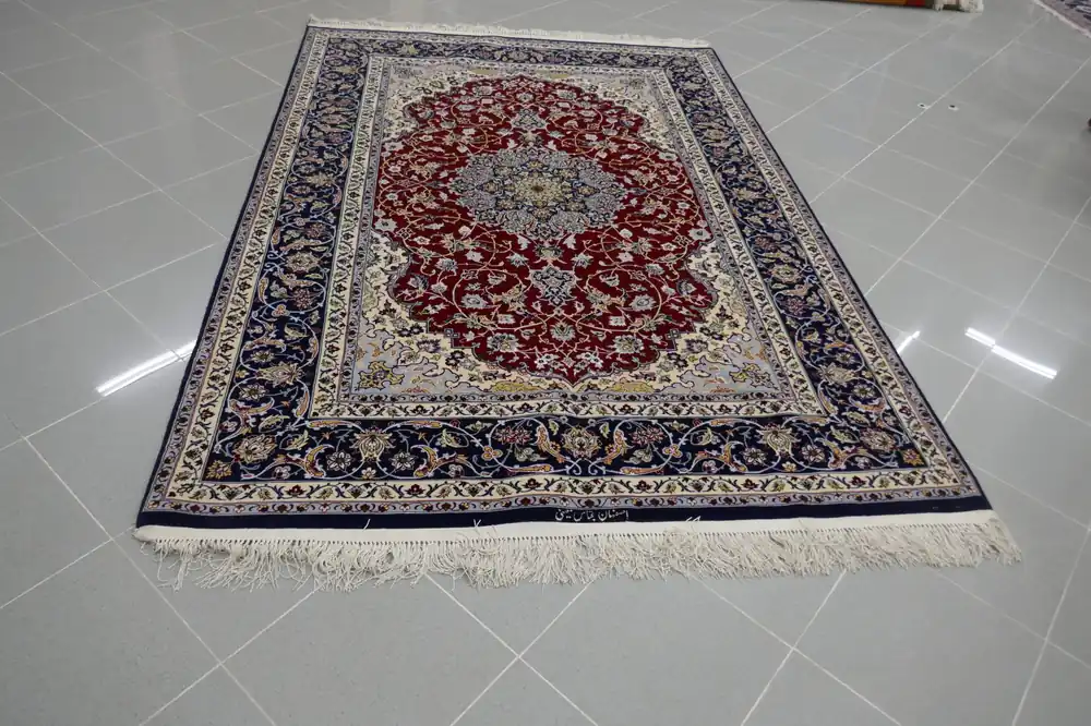 Tappeto Isfahan Extrafine Misto Seta Firmato 224×155-N.12093