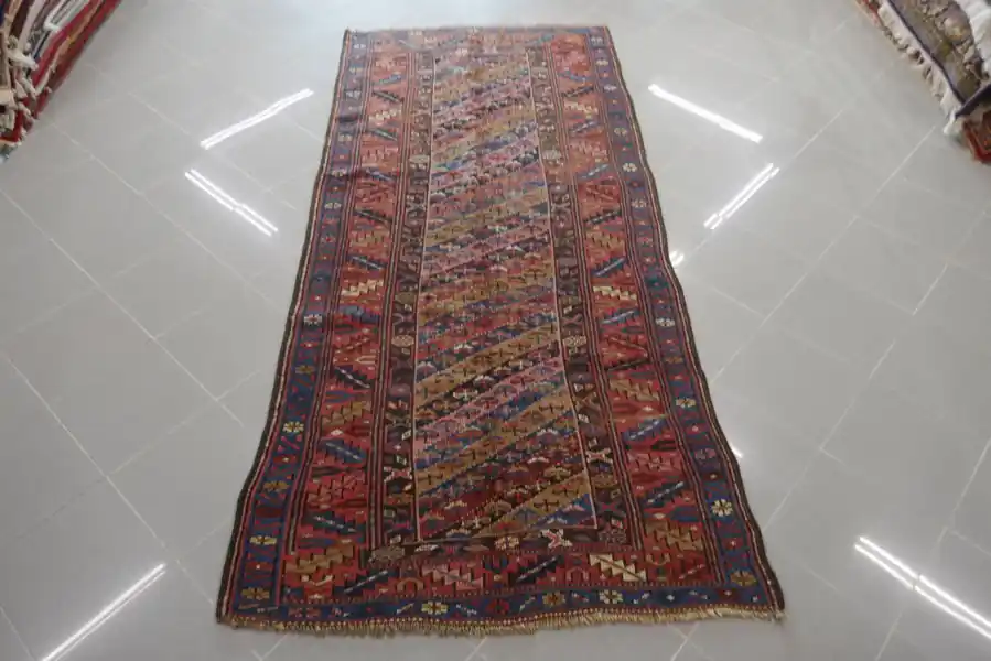 Tappeto Persiano Meshkin Azarbaijan Antico 255×115-N.13593
