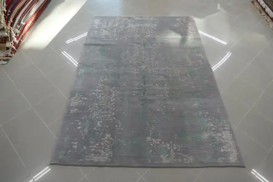 Tappeto Salotto Moderno Grigio-Avorio 230×155-N.13546