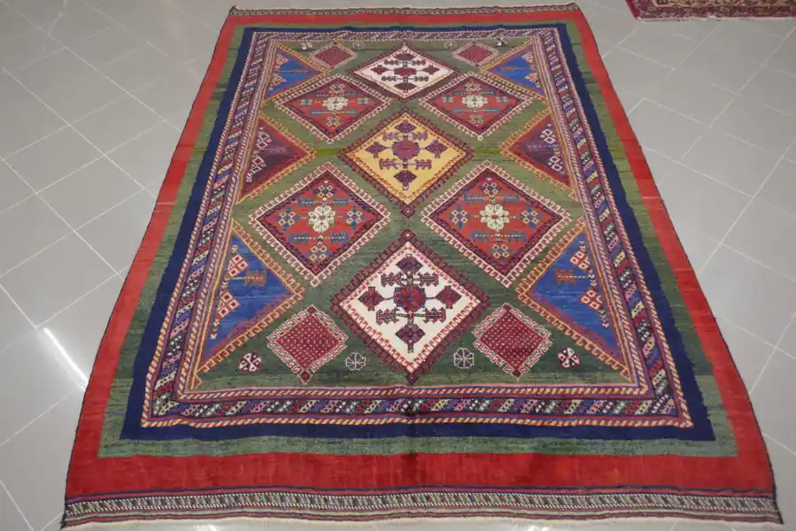 Tappeto Salotto/Sala Gabbeh Gashgai Kashkuli Persia 260×190-N.11396
