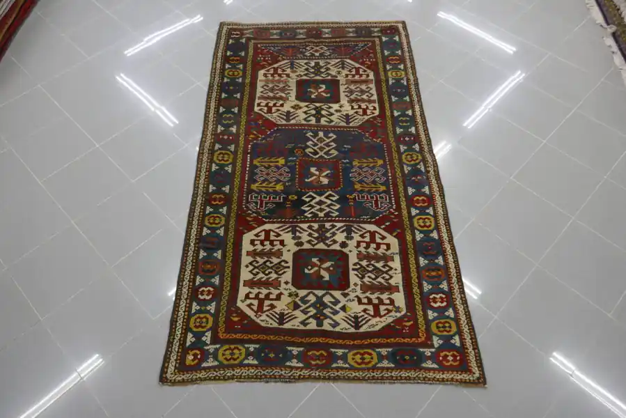 Tappeto Caucasico Kazak Chajli Antico 202×112-N.13446