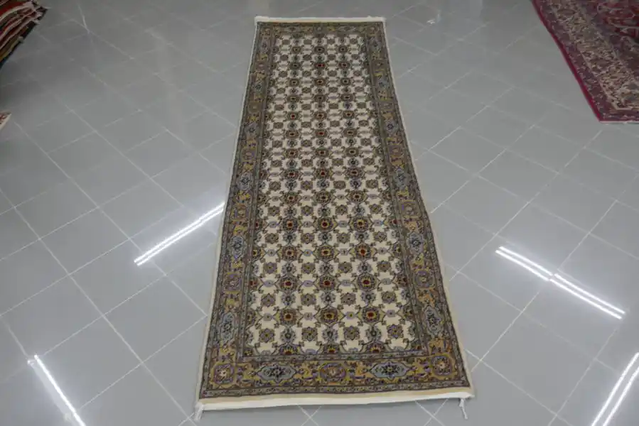 Passatoia Persiana Keshan Fondo Avorio 300×100-N.AH145