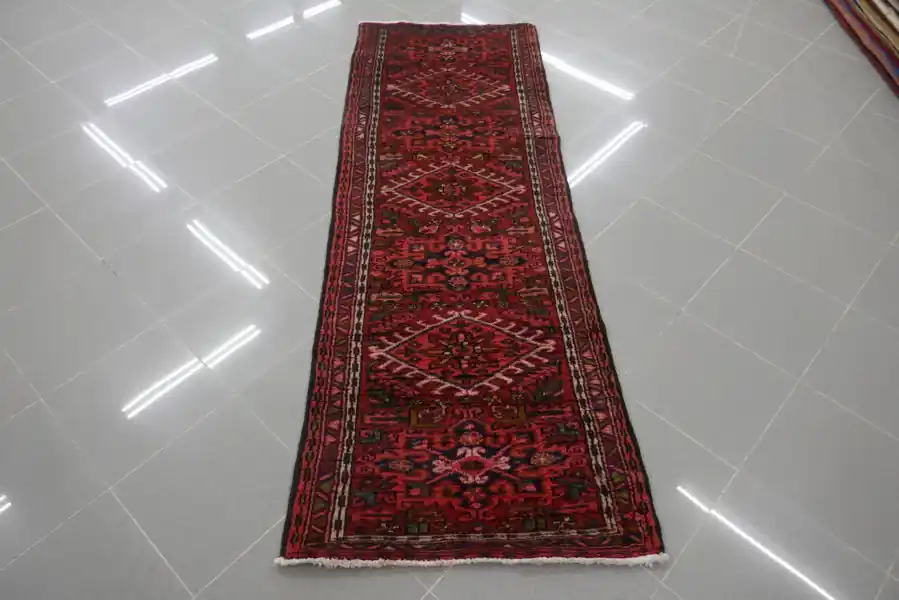 Tappeto Passatoia Persiana Gharajeh Fondoletto 202×68-N.13300