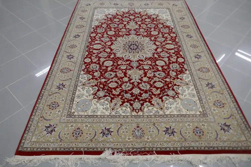 Tappeto Isfahan Extrafine Misto Seta Firmato 225×156-N.12094