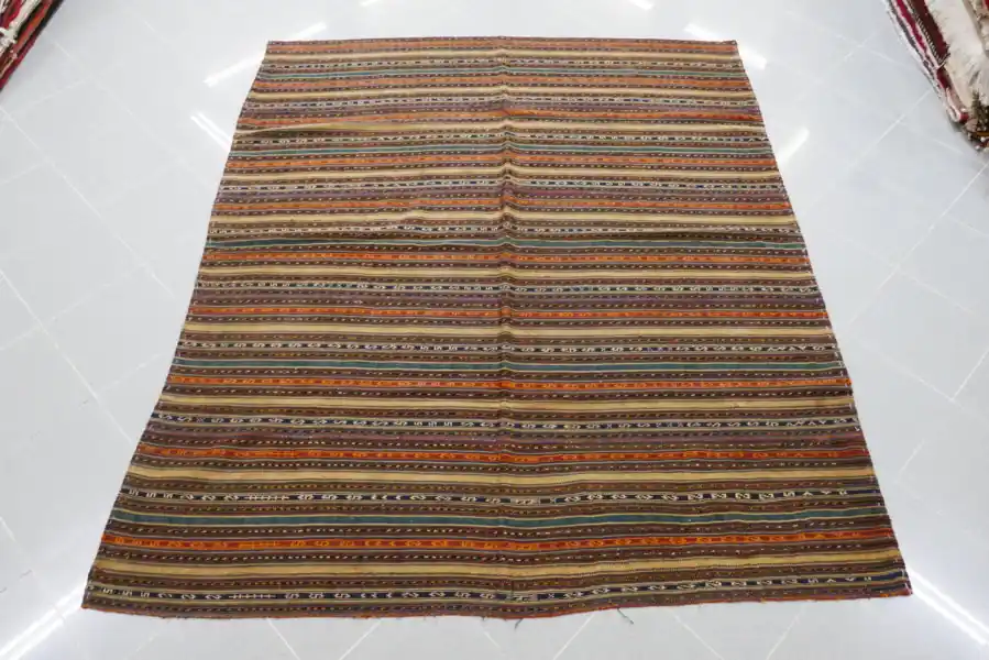 Kilim Jajim Persiano Gashgai 203×168-N.571