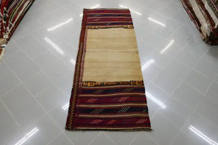 Antico Kilim Sumakh Tache Lori-Bakhtiari 250×95-N.10230