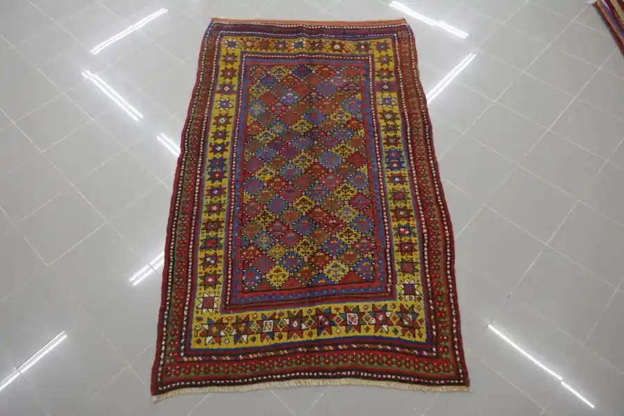 Tappeto Persiano Curdo Antico 213×127-N.12657