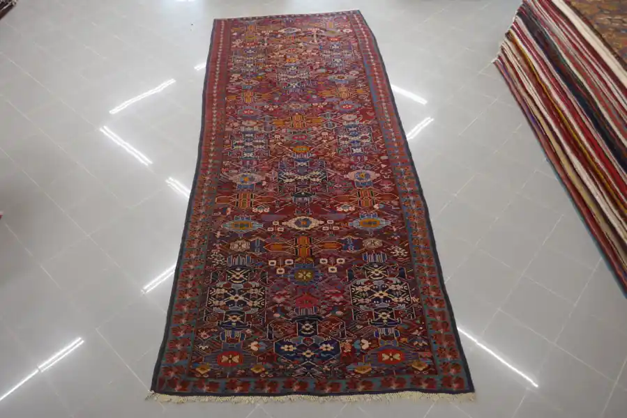 Tappeto Caucasico Zeikhur Antico Kelley 410×155-N.13288