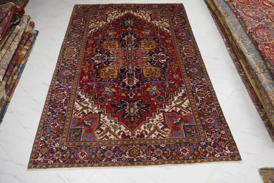 Tappeto Persiano Heriz Antico 329×228-N.12506