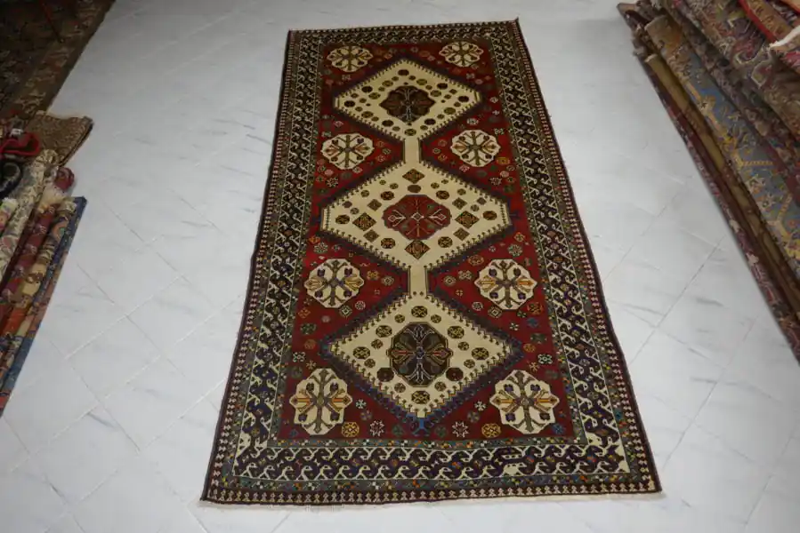 Antico Tappeto Persiano Yalameh 325×162-N.1083
