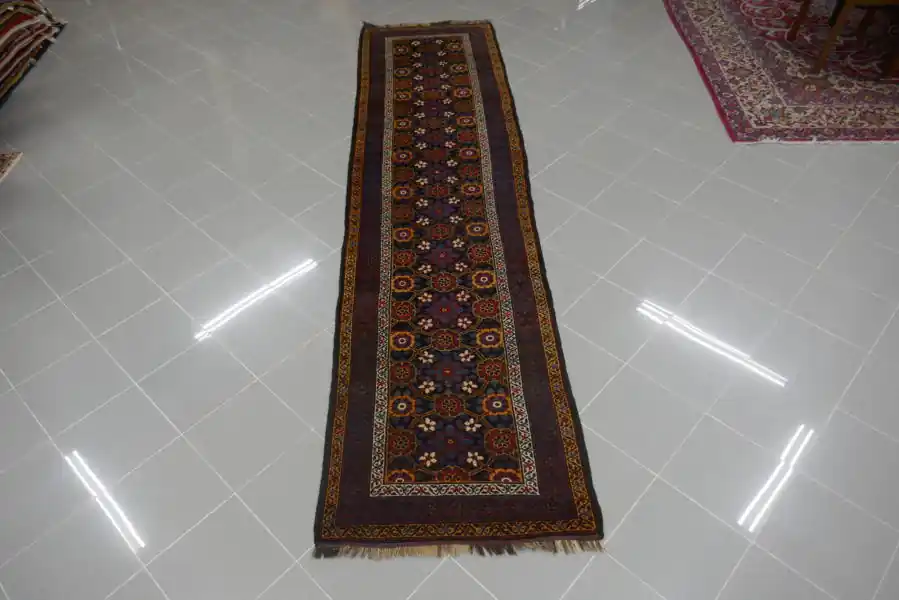 Passatoia Antica Persiana Veramin Khaki 330X83-AH