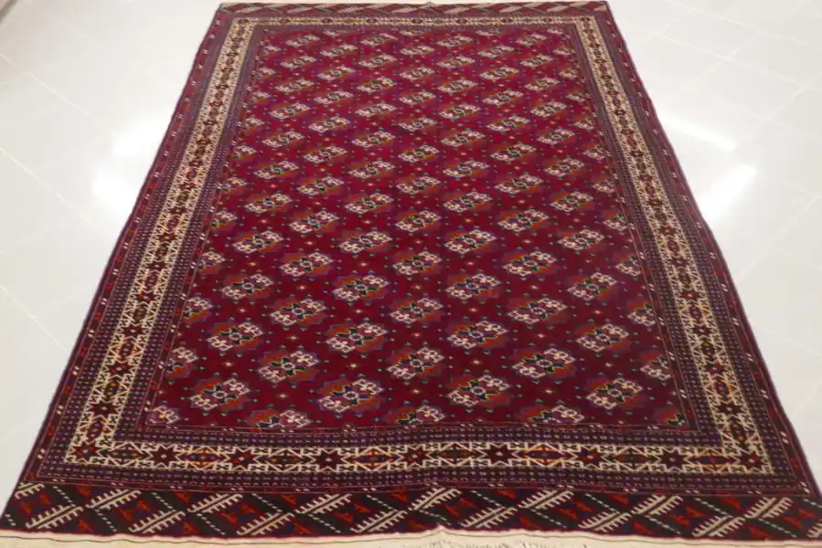 Tappeto Turcomanno Bukhara Yomut 253×163-N.12582