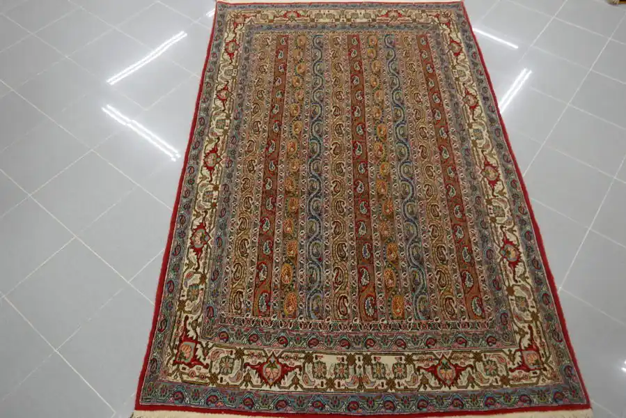 Tappeto Persiano Kum Motivo Moharramat 215×139-N.10756