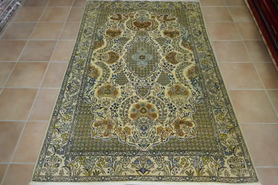 Tappeto Persiano Kum Misto Seta 217×148-N.11859