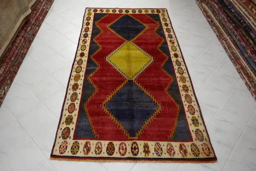 Antico Tappeto Persiano Gabbeh Gashgai 270×150-N.10330