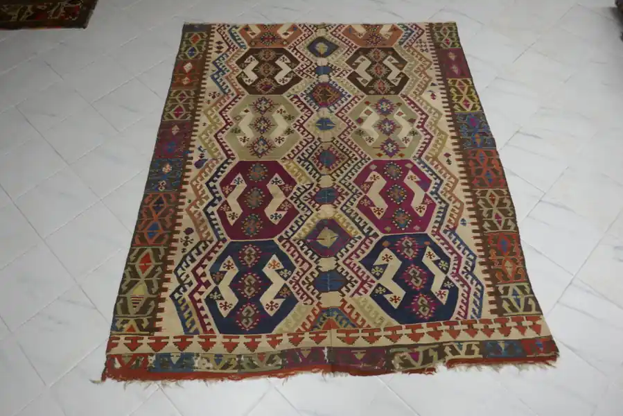 Antico Kilim Turco 212×175-N.10965