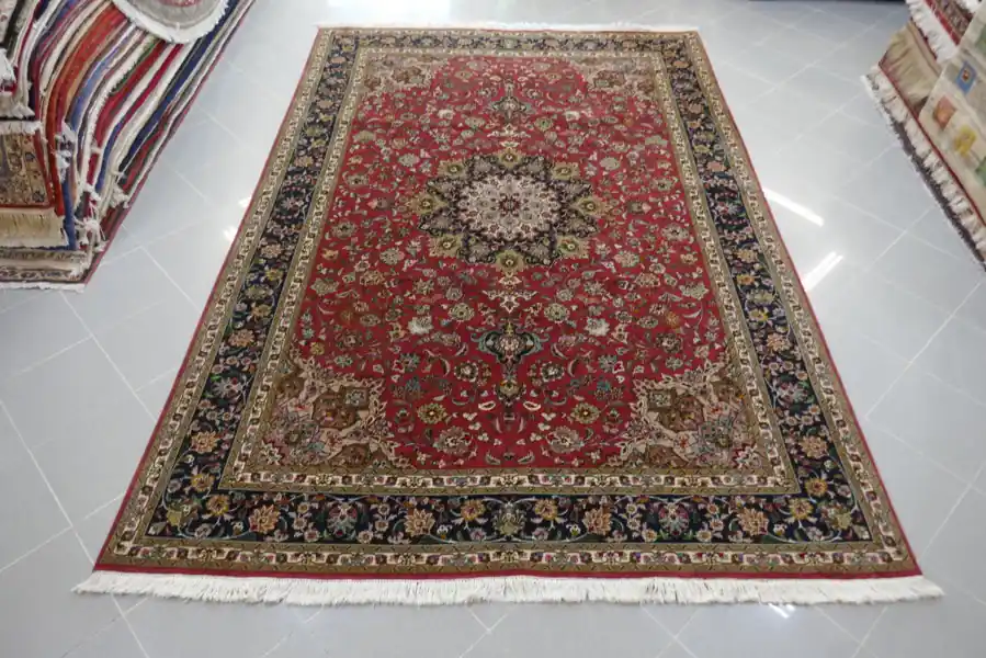 Tappeto Persiano Tabriz 60 Raj Misto Seta 295×200-N.14985