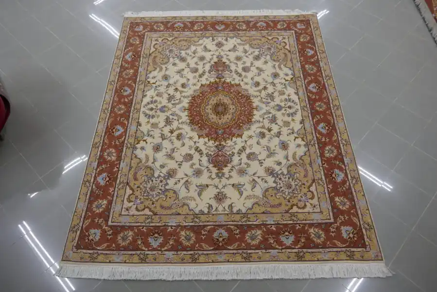 Tappeto Tabriz 60 Raj,Misto Seta,Extrafine 250×202-N.12124
