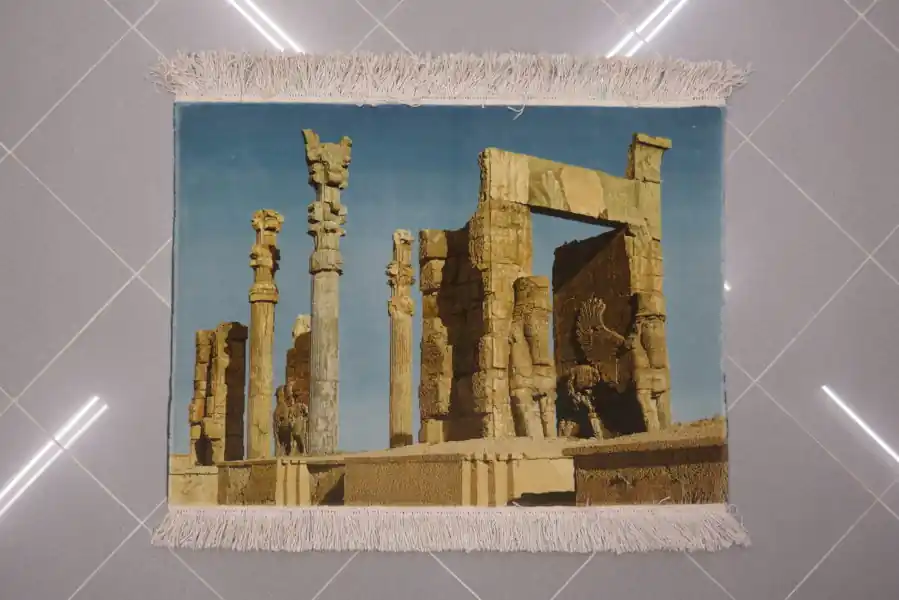 Tappeto Quadro Tabriz 50 Raj,Misto Seta,Extrafine Firmato 97×70-N.49560