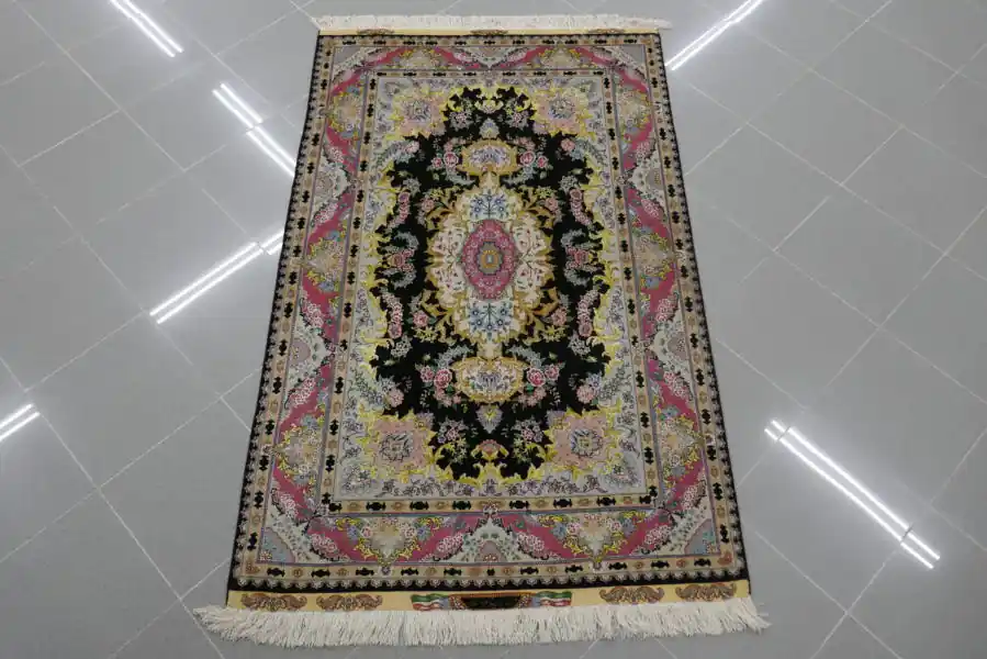 Tappeto Tabriz 70 Raj,Misto Seta,Extrafine Firmato 155×100-N.12211