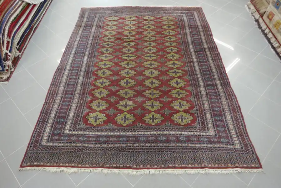 Tappeto Pakistano Bukhara Kashmir 254×190-N.14998