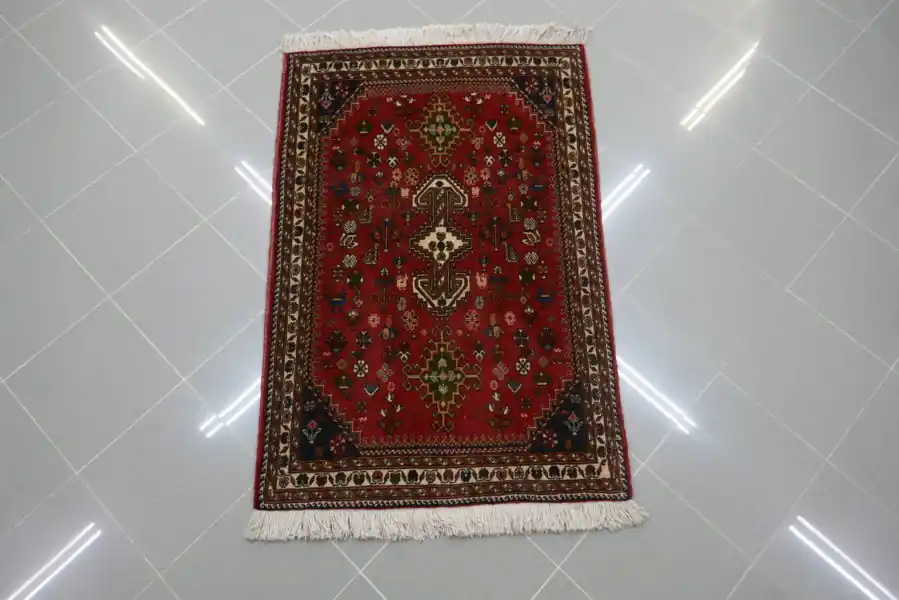 Scendiletto Persiano Abadeh Fondo Rosso 130×89-N.14824