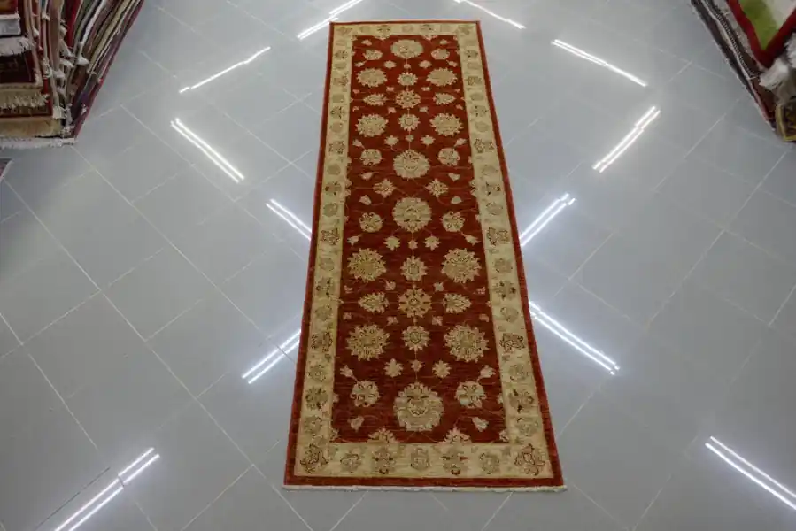 Tappeto Passatoia Ziegler Extra Fondo Rosso 245×80-N.14770
