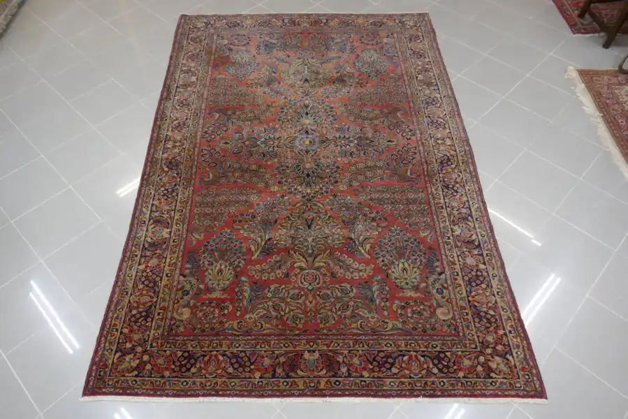 Antico Tappeto Saruk Americano Persia da Sala 260×175-N.14545
