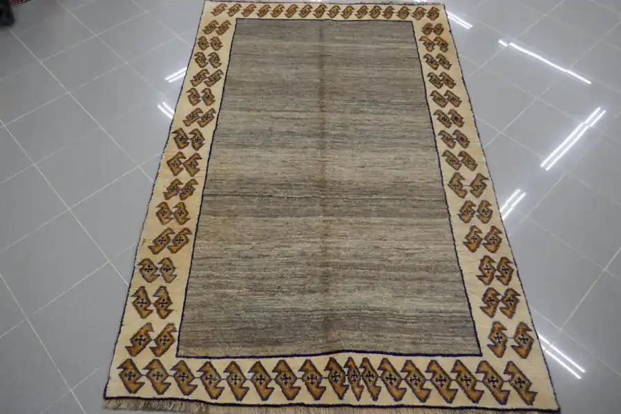 Gabbeh Persiano Gashgai Grigio 204×134-N.10660