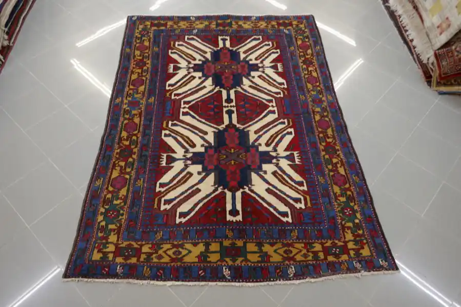 Antico Tappeto Persiano Gharajeh-Barjid 220×158-N.12630
