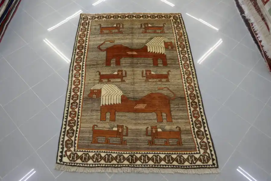Gabbeh Persiano Gashgai 199×137-N.10332