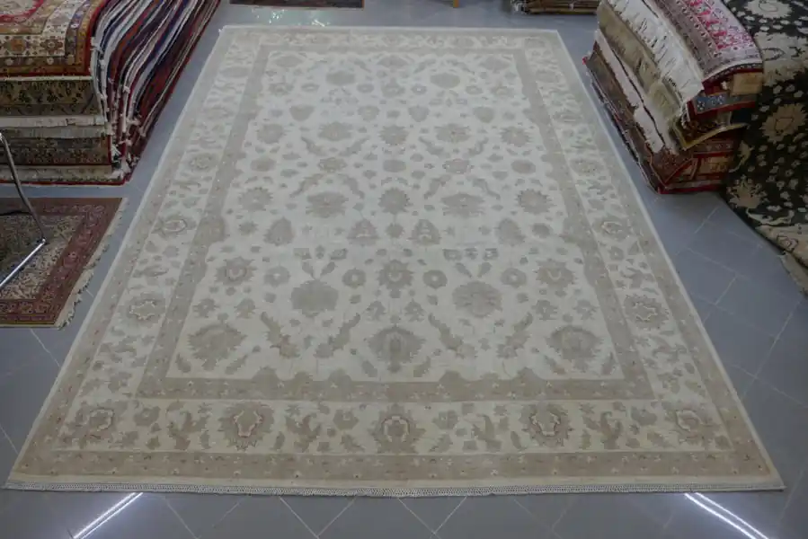 Tappeto Moderno Salotto Ziegler Fondo Chiaro 418×300-N.14575