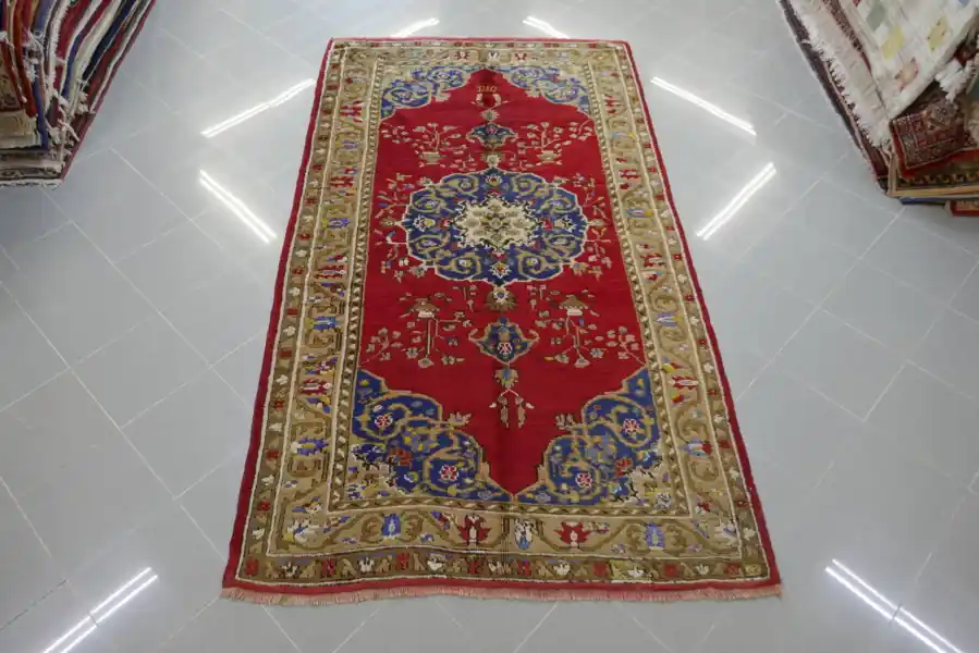 Antico Tappeto Turco Usciak 250×140-N.12645