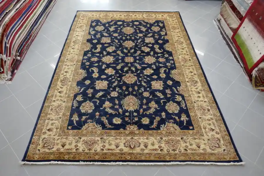 Tappeto Salotto Ziegler Extra Fondo Blu 299×203-14888