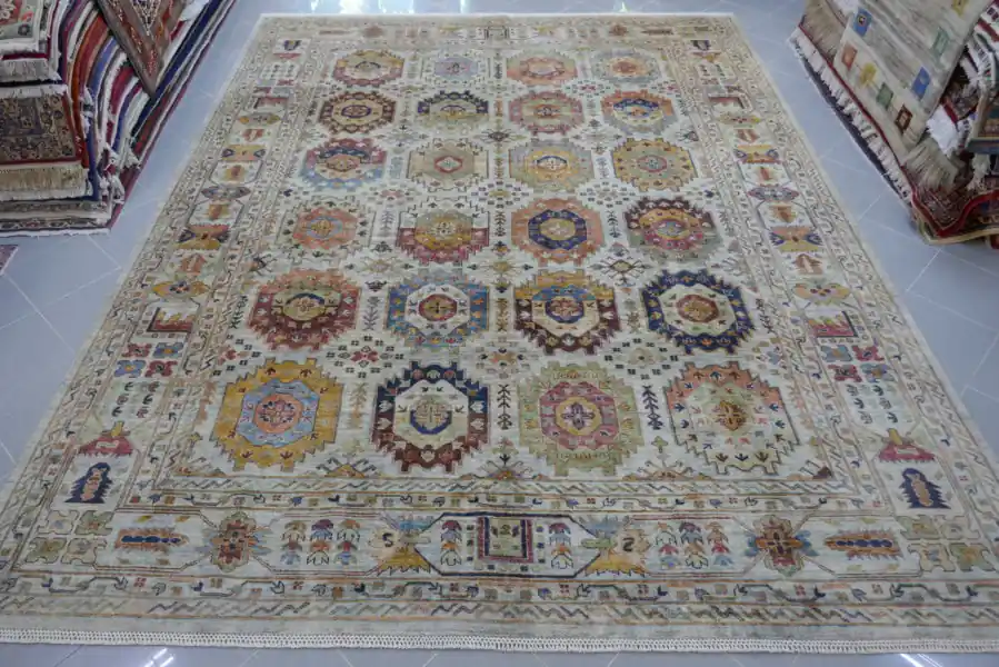 Tappeto Moderno Salotto Ziegler Fondo Chiaro 354×275-N.14990