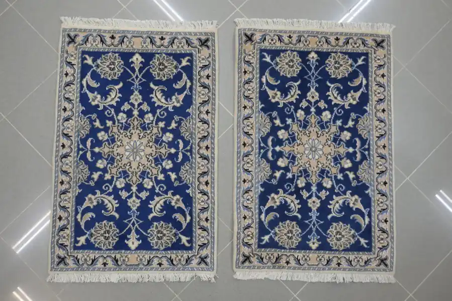 Scendiletti Persiani Nain Fondo Azzurro 90×60-92×60 N.14865-14869