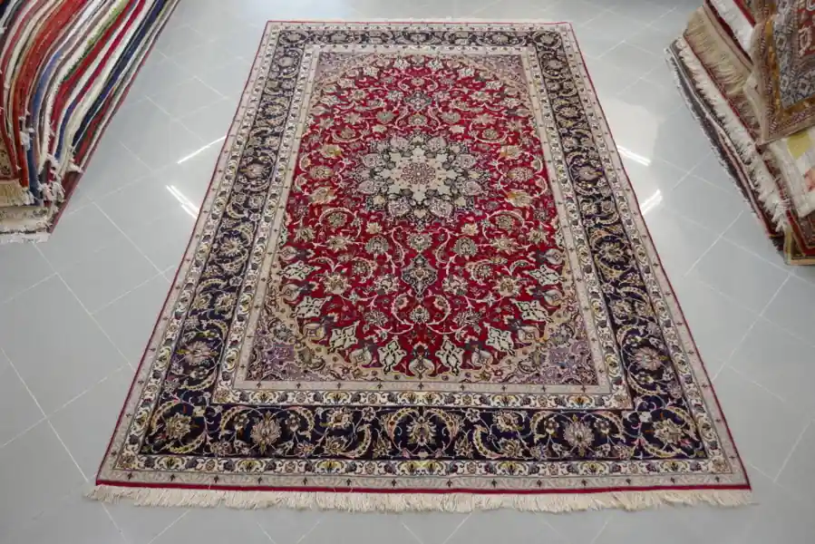 Tappeto Isfahan Misto Seta, Extrafine 308×200-N.14935
